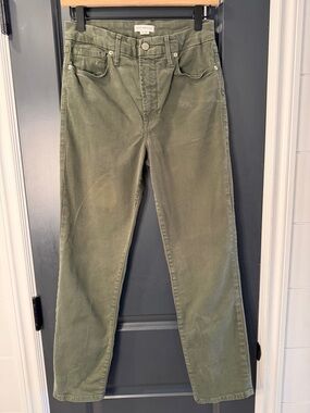 Good American Straight Women’s Jeans in Olive Green